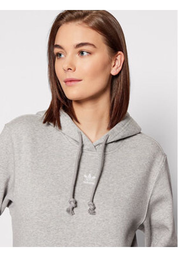 Adidas - adidas Bluza adicolor Essentials Fleece HF7504 Szary Regular Fit. Kolor: szary. Materiał: bawełna