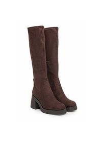 Aldo Kozaki Auster 14115044 Brązowy. Kolor: brązowy. Materiał: materiał #4