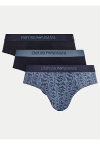 Emporio Armani Underwear Komplet 3 par slipów 111624 4F722 75536 Granatowy. Kolor: niebieski. Materiał: bawełna