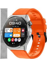 Smartwatch Enter SAT.111.238.1411-SET Pomarańczowy. Rodzaj zegarka: smartwatch. Kolor: pomarańczowy