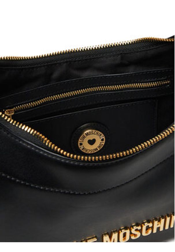 Love Moschino - LOVE MOSCHINO Torebka JC4237PP0MKL0000 Czarny. Kolor: czarny. Materiał: skórzane
