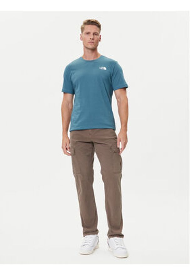 The North Face T-Shirt Redbox NF0A87NV Niebieski Regular Fit. Kolor: niebieski. Materiał: bawełna