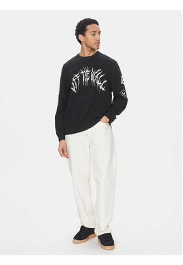 Vans Sweter Metal Arch VN000KUU Czarny Loose Fit. Kolor: czarny. Materiał: bawełna