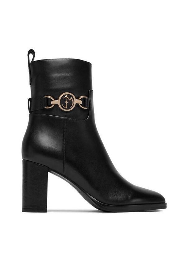 Eva Minge Botki EO-YARA-687-0602 Czarny. Kolor: czarny. Materiał: skóra