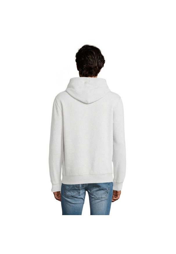 SOL'S - Męska Bluza Z Kapturem Spencer Heather. Typ kołnierza: kaptur. Kolor: szary