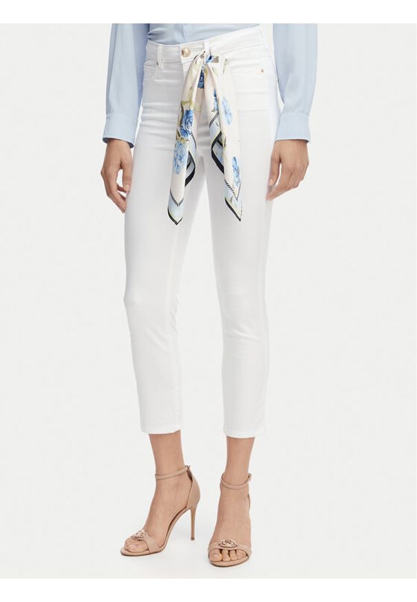 Guess Jeansy W5GA91 W93CM Biały Skinny Fit. Kolor: biały