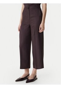 Marella Spodnie materiałowe Alcuno 2615131041 Brązowy Straight Fit. Kolor: brązowy. Materiał: wiskoza #1