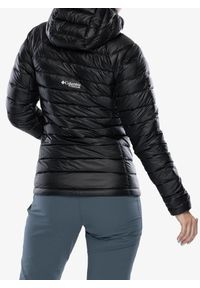 columbia - Kurtka puchowa damska Columbia Arctic Crest Down Hooded Jacket. Kolor: czarny. Materiał: puch