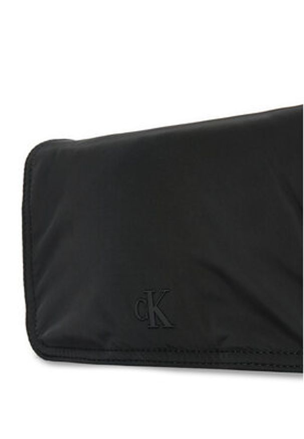 Calvin Klein Jeans Saszetka Over Webbing K50K512566 Czarny. Kolor: czarny. Materiał: materiał
