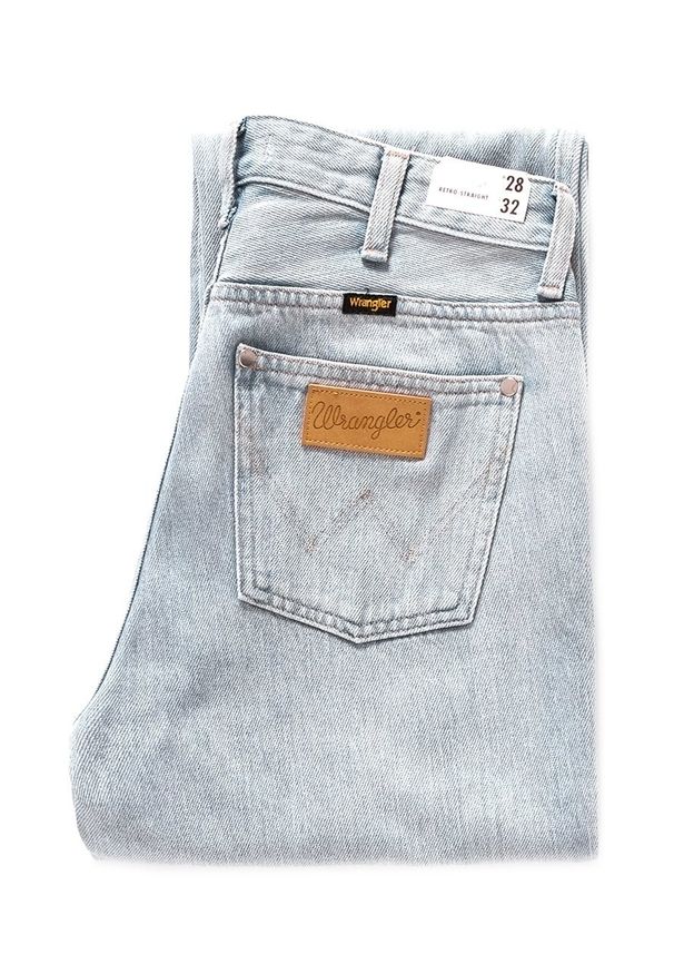 Wrangler - WRANGLER RETRO STRAIGHT ICE BLUE W238WG72B 112127887. Stan: podwyższony. Styl: retro