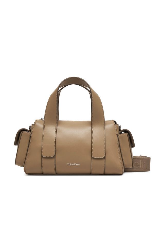 Torebka Calvin Klein. Kolor: beżowy
