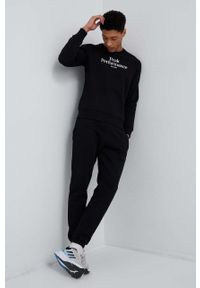 Peak Performance bluza męska kolor czarny gładka. Okazja: na co dzień. Kolor: czarny. Materiał: bawełna. Długość rękawa: raglanowy rękaw. Wzór: gładki. Styl: casual #3