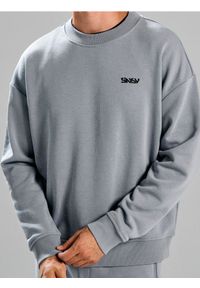 Sinsay - Bluza crewneck z napisem - szary. Kolor: szary. Wzór: napisy