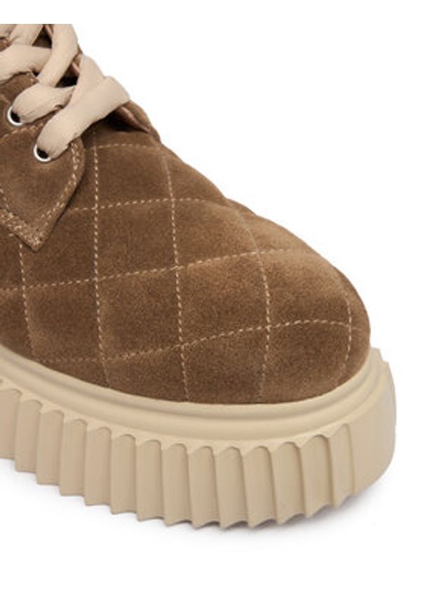 AGL Trzewiki D751566PGKI014G588 Brązowy. Kolor: brązowy. Materiał: skóra