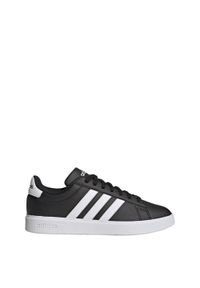 Adidas - Buty Grand Court Cloudfoam Comfort. Kolor: biały, wielokolorowy, czarny. Materiał: guma, materiał, tkanina. Model: Adidas Cloudfoam