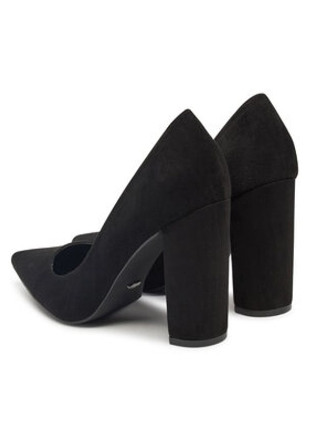 DeeZee Czółenka F-DY-9855-1 Czarny. Kolor: czarny. Materiał: materiał