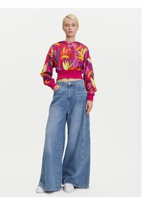 Adidas - adidas Bluza FARM JD6283 Różowy Loose Fit. Kolor: różowy. Materiał: bawełna #5