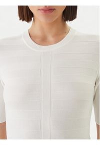 Morgan Bluzka 242-MENTHE Écru Slim Fit. Materiał: wiskoza #3