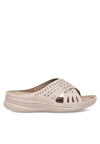 Klapki Clara Barson. Kolor: beżowy #1