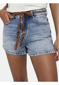 only - ONLY Szorty jeansowe Kelly 15221469 Niebieski jasny Regular Fit. Kolor: niebieski. Materiał: bawełna #5