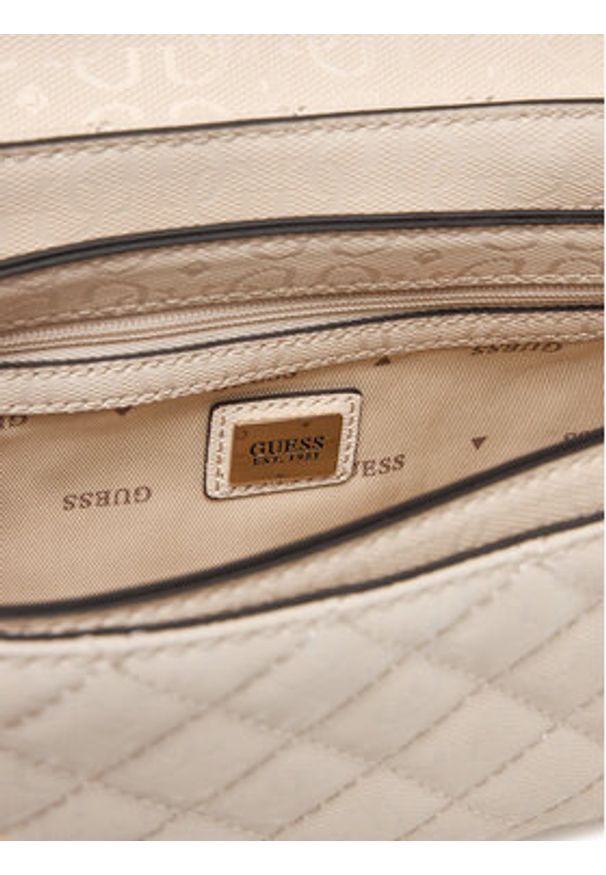 Guess Torebka Idra HWGG81 57200 Beżowy. Kolor: beżowy. Materiał: skórzane