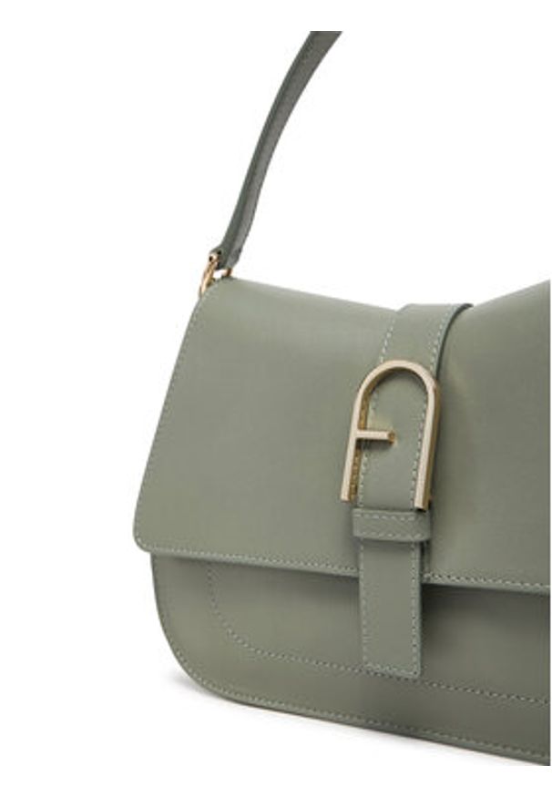 Furla Torebka Flow WB00996 BX2045 AG700 Zielony. Kolor: zielony. Materiał: skórzane