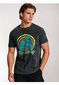 Sinsay - Bawełniana koszulka z efektem sprania Rick and Morty - czarny. Kolor: czarny. Materiał: bawełna #1
