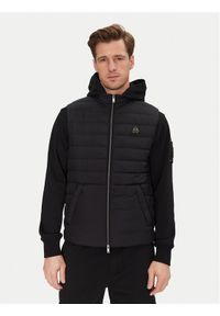 Moose Knuckles Kamizelka Mentana M15MV456 Czarny Regular Fit. Kolor: czarny. Materiał: syntetyk