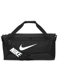 Torba Nike Brasilia 9.5 DH7710-010 - czarna. Kolor: czarny. Materiał: poliester, tkanina. Sport: fitness