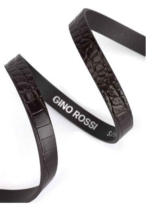 Gino Rossi Pasek BLYL23004 Brązowy. Kolor: brązowy. Materiał: skóra