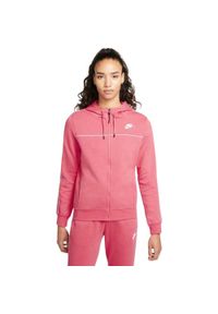 Bluza sportowa damska Nike Nsw Mlnm Essential Flecee FZ Hoody. Kolor: różowy