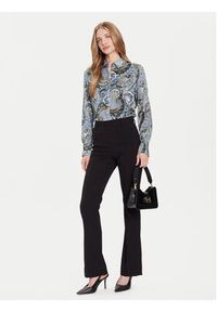 Guess Koszula W5BH78 W2770 Niebieski Regular Fit. Kolor: niebieski. Materiał: wiskoza