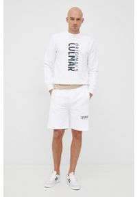 Colmar bluza bawełniana męska kolor biały z nadrukiem. Kolor: biały. Materiał: bawełna. Wzór: nadruk