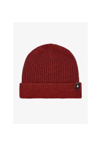 Czapka zimowa Smartwool Creek Run Beanie - currant heather. Kolor: czerwony. Sezon: zima