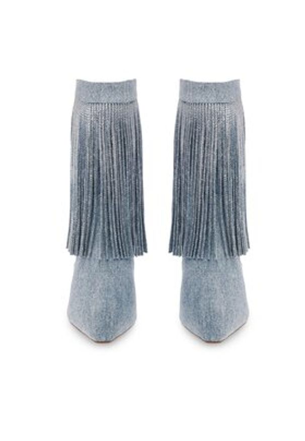 Steve Madden Kowbojki Delray Bootie SM11002946-04004-48K Niebieski. Kolor: niebieski. Materiał: materiał
