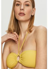 Kate Spade - Biustonosz kąpielowy. Kolor: żółty. Materiał: nylon, materiał, elastan. Wzór: gładki #2