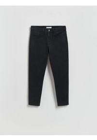 Reserved - Jeansy skinny z efektem sprania - czarny. Kolor: czarny #1
