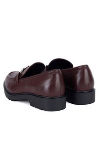 Nine West Mokasyny WFA3043-1A Bordowy. Kolor: czerwony. Materiał: skóra