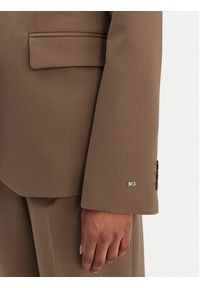 TOMMY HILFIGER - Tommy Hilfiger Marynarka Timeless WW0WW46662 Beżowy Regular Fit. Kolor: beżowy. Materiał: syntetyk #4