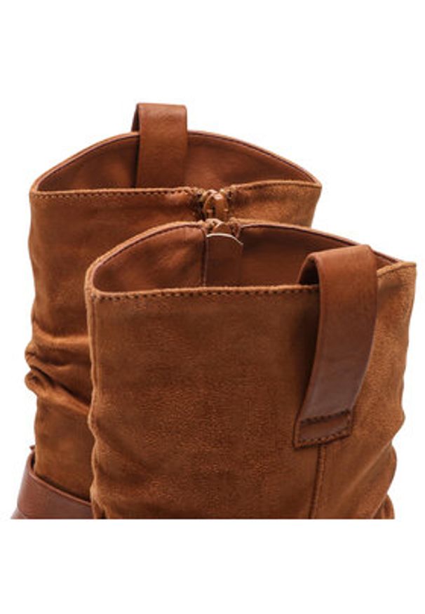 Clara Barson Botki WS1128-46 Brązowy. Kolor: brązowy. Materiał: skóra