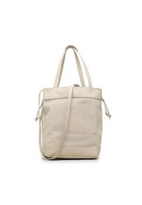Calvin Klein Torebka Re-Lock Drawstring Bag Perf K60K610635 Écru. Materiał: skórzane #4