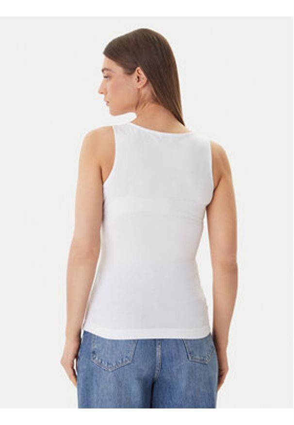 Guess Top W6GP10 K2932 Biały Regular Fit. Kolor: biały. Materiał: bawełna