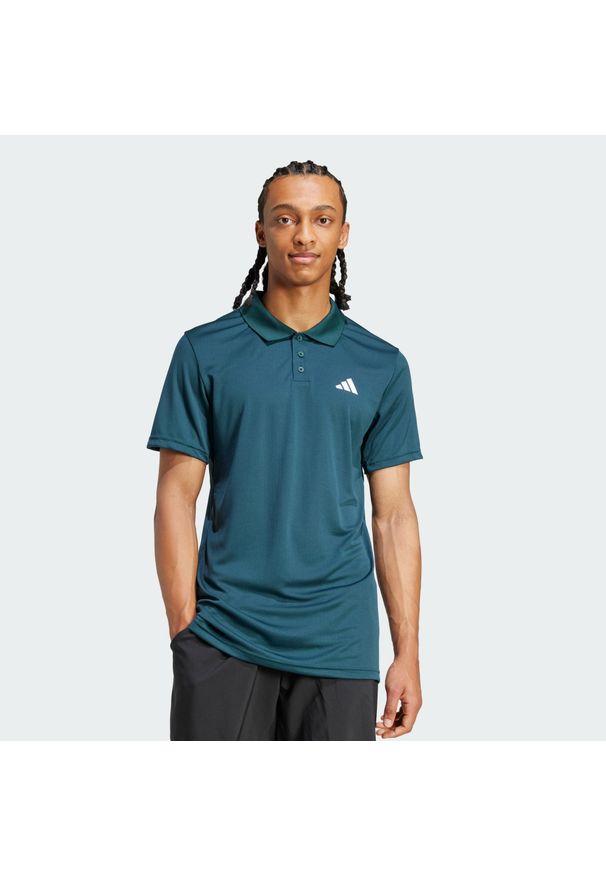 Adidas - Koszulka Tennis Climacool FreeLift Polo. Typ kołnierza: polo. Kolor: niebieski. Technologia: ClimaCool (Adidas). Sport: tenis