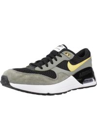 Buty Nike Jr Air Max System szare. Okazja: na co dzień. Kolor: wielokolorowy, czarny, beżowy. Materiał: skóra. Model: Nike Air Max. Sport: turystyka piesza #1