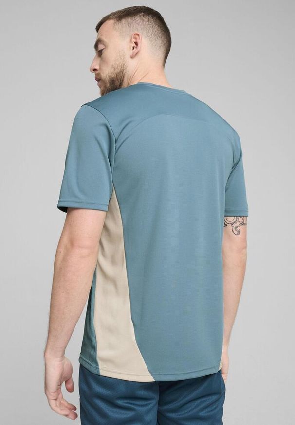 Puma - Koszulka treningowa OM 2024/25. Kolor: wielokolorowy, beżowy, niebieski. Materiał: materiał