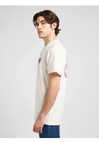 Lee - MESKA KOSZULKA LEE RELAXED GRAPHIC TEE ECRU 112370511 #4