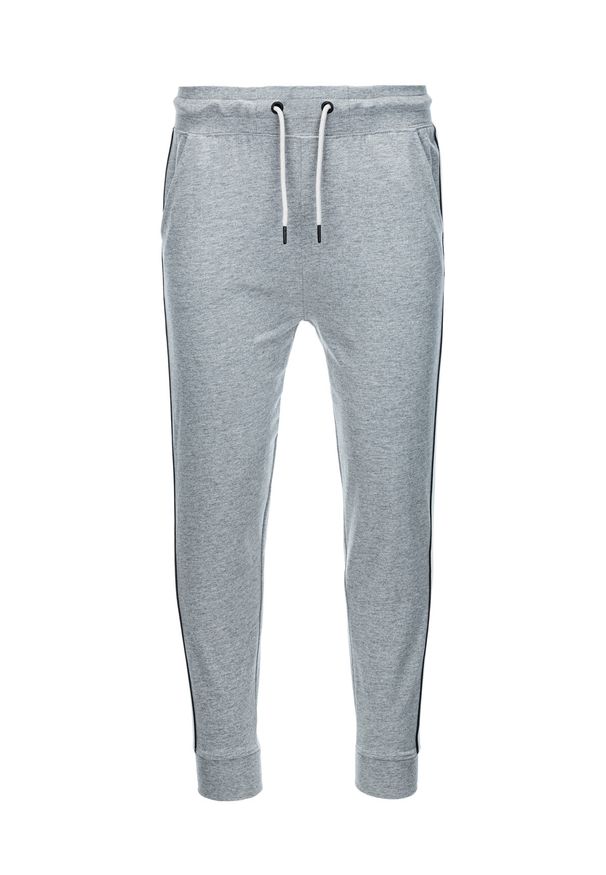 Szare spodnie Ombre Clothing melanż