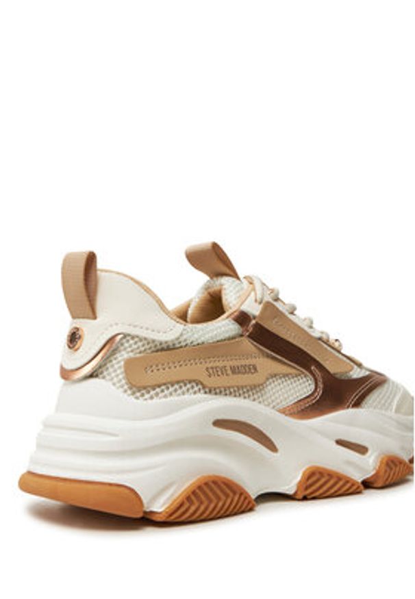 Steve Madden Sneakersy Possession-E SM19000033 Beżowy. Kolor: beżowy. Materiał: skóra