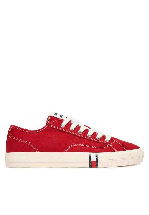 Tenisówki Tommy Jeans. Kolor: czerwony