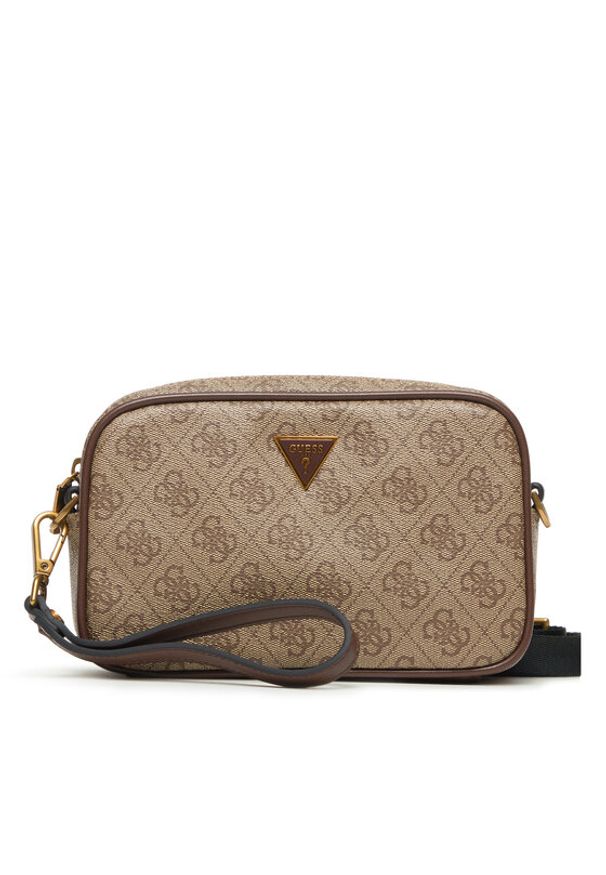 Guess Saszetka Vezzola Smart Accessories PMEVZL P3145 Beżowy. Kolor: beżowy. Materiał: skóra